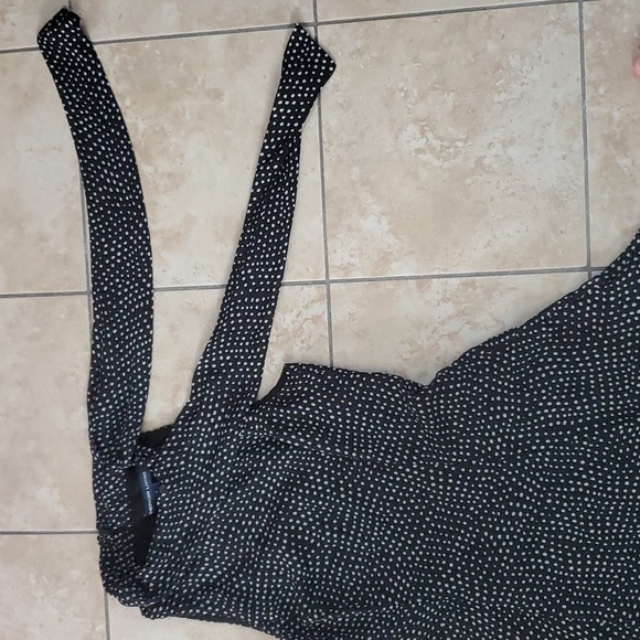 American Living Black White Polka-dot Dress Sleeveless Adjustable Neck String s4 - Picture 4 of 11